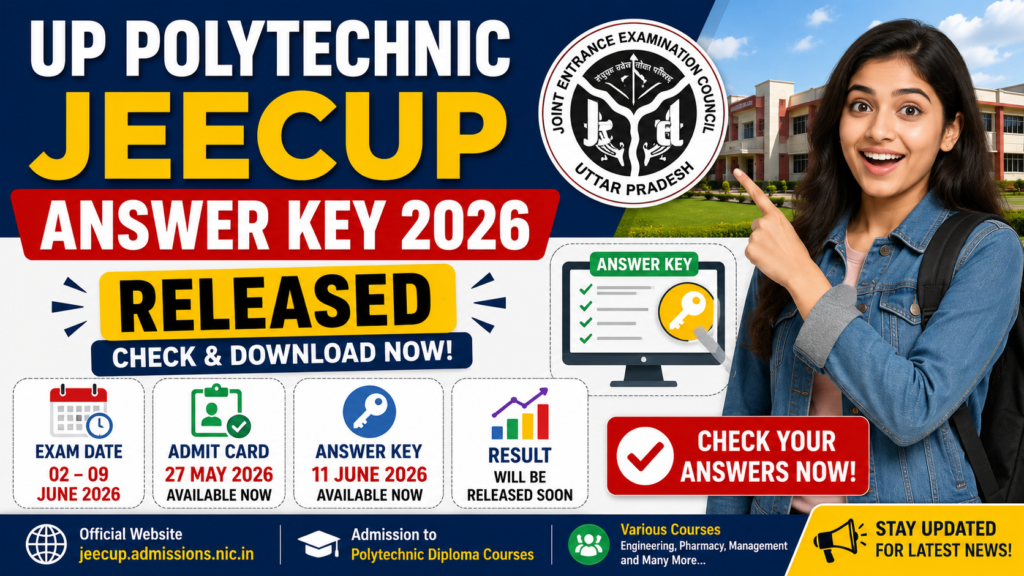 UP Polytechnic JEECUP Answer Key 2026